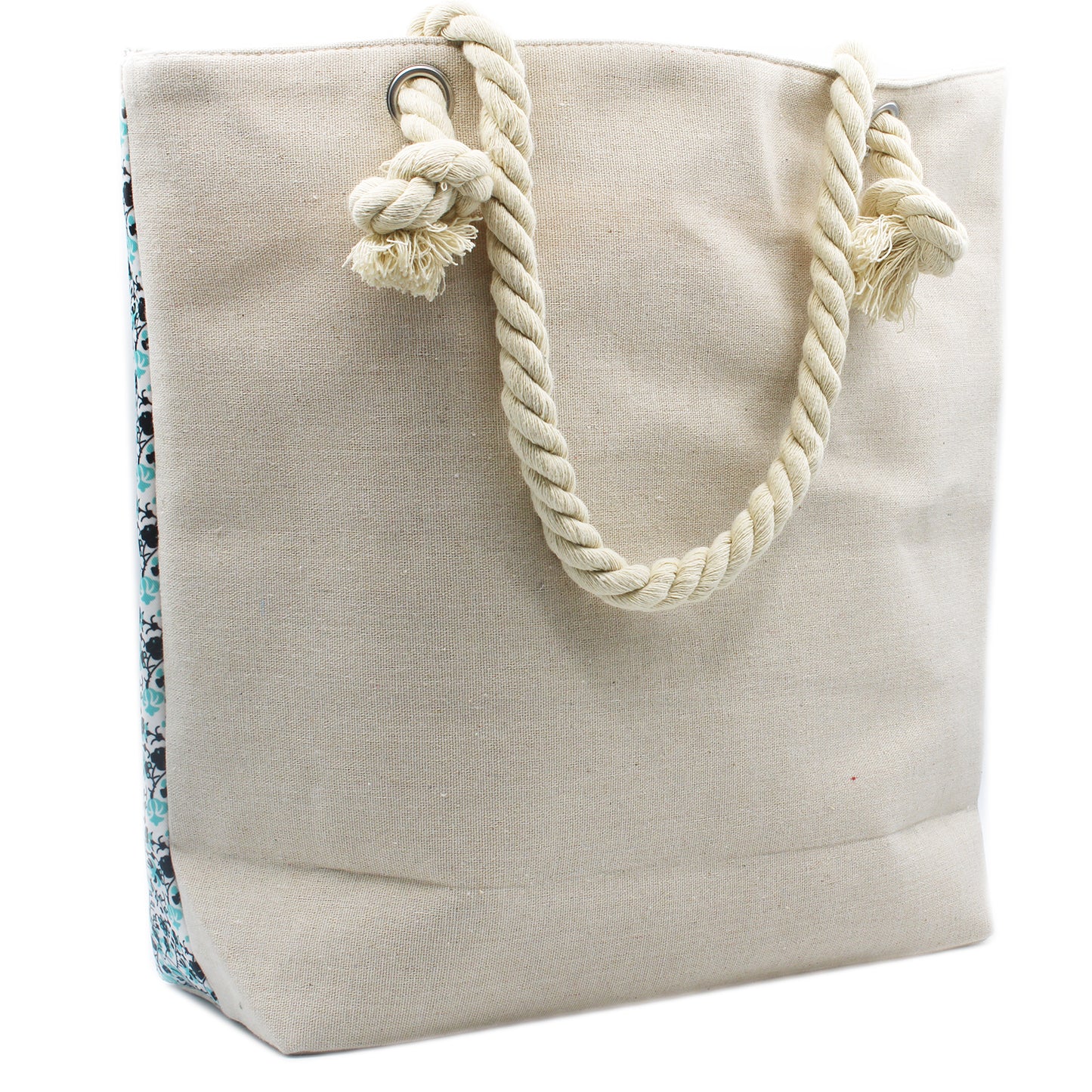 Rope Handle Mandela Bag - Turquoise Blue