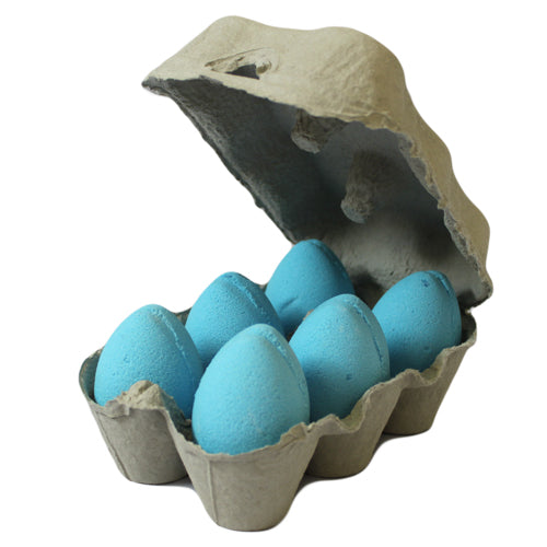 Pack of 6 Bath Eggs - 60g - Blueberry