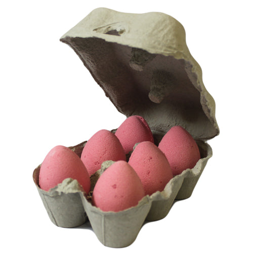 Pack of 6 Bath Eggs - 60g - Cherry