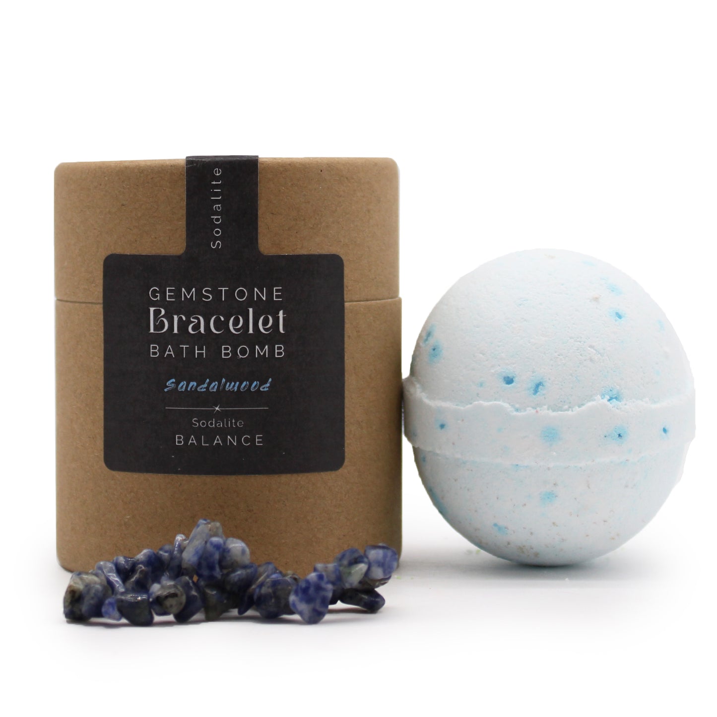 Sodalite - Gemstone Bracelet Bath Bomb - Balance