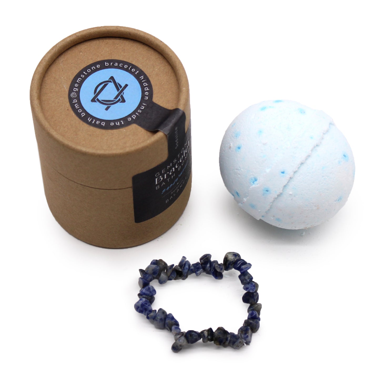 Sodalite - Gemstone Bracelet Bath Bomb - Balance