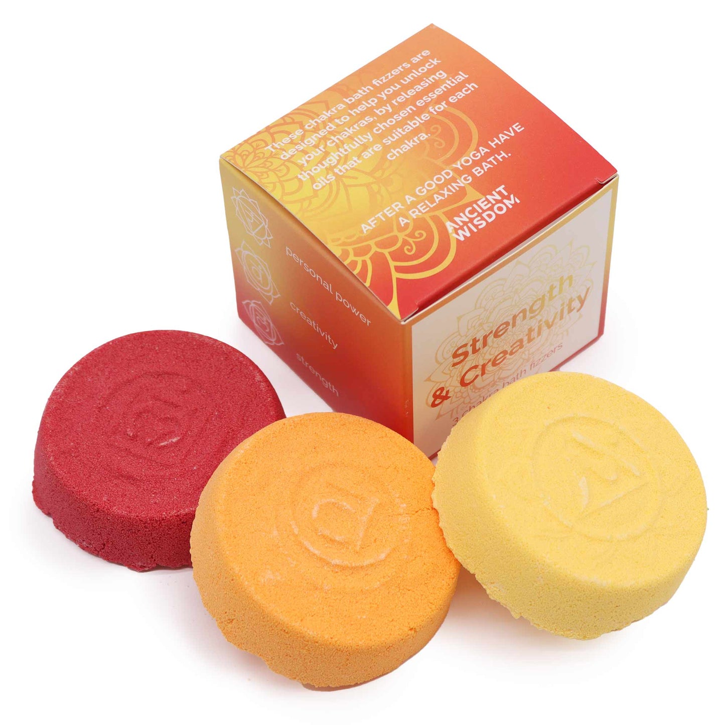 Chakra Bath Fizzers - Small box - Strength & Creativity